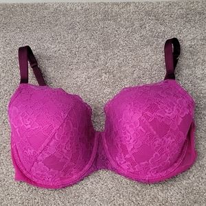 3/25$ La Senza So Free Pink Lace Bra 34DD